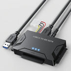 Hard Drive Adapter SATA IDE to USB 3.0 Converter Dual Interface with External Power Supply