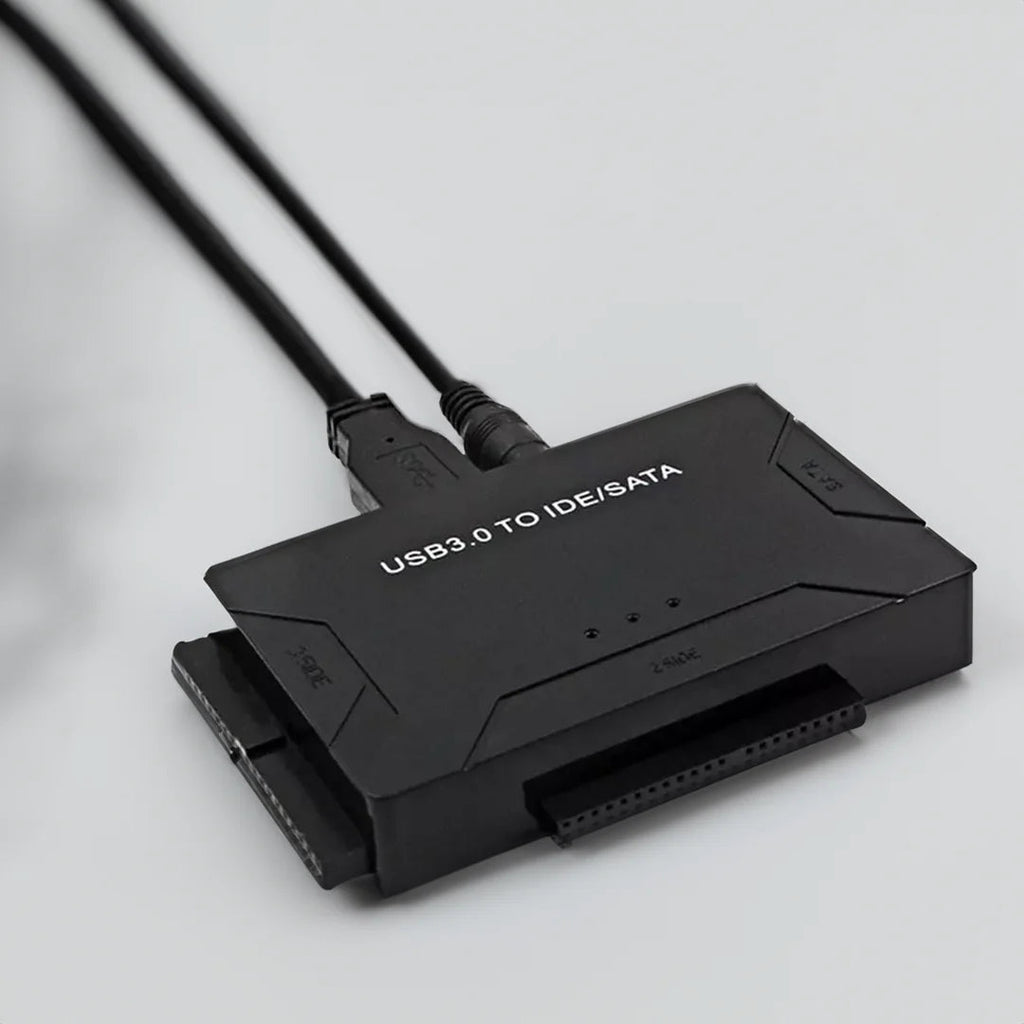 Hard Drive Adapter SATA IDE to USB 3.0 Converter Dual Interface with External Power Supply
