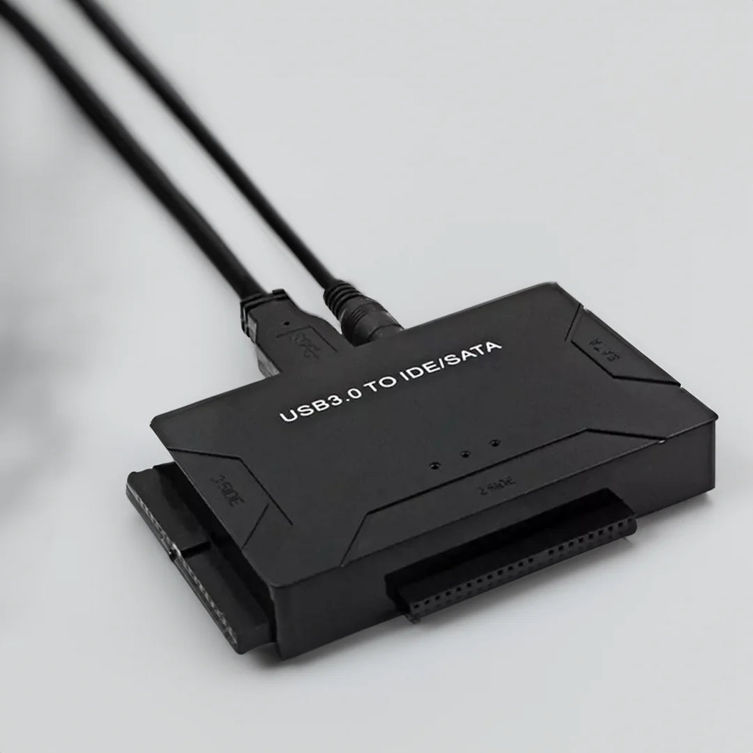 Hard Drive Adapter SATA IDE to USB 3.0 Converter Dual Interface with External Power Supply