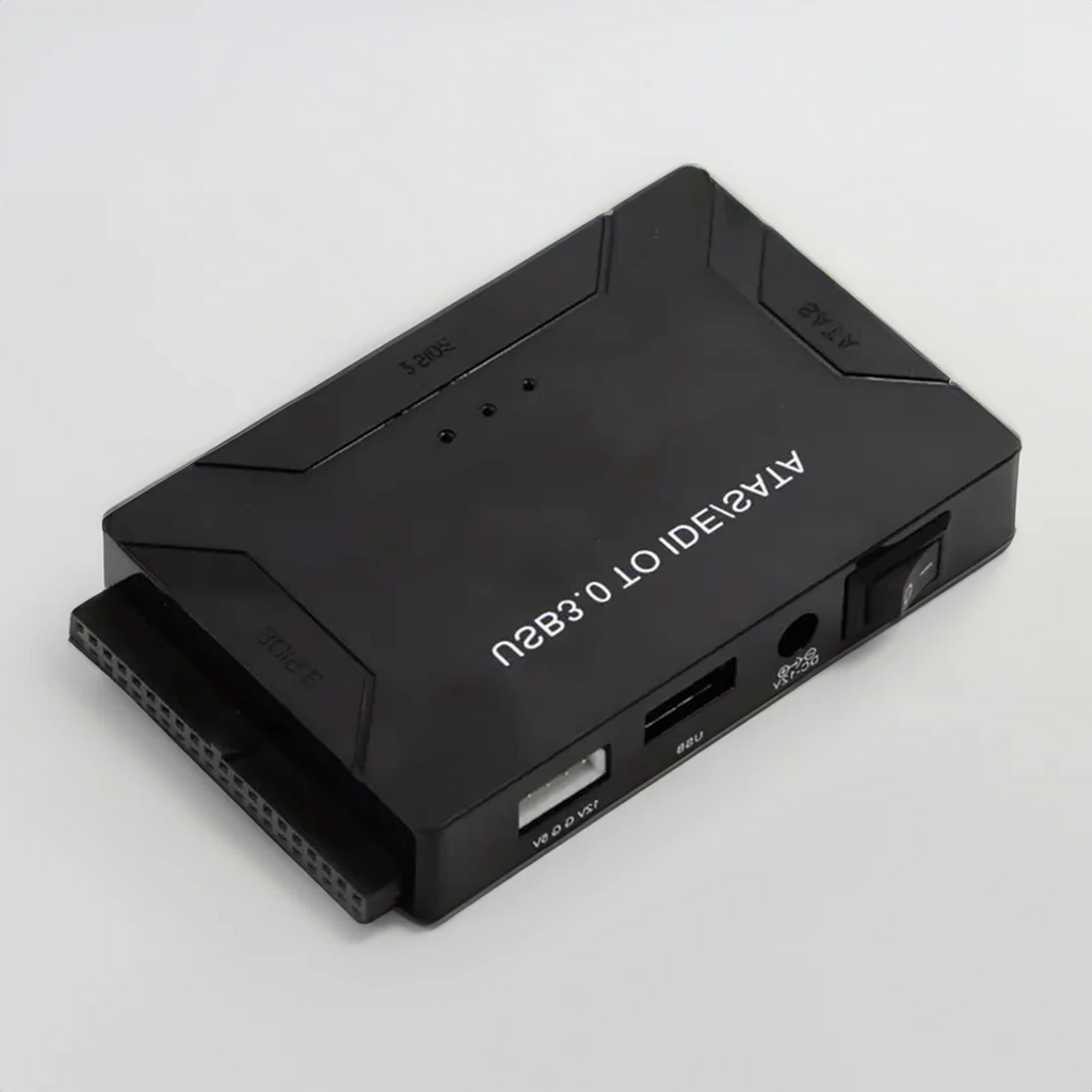 Hard Drive Adapter SATA IDE to USB 3.0 Converter Dual Interface with External Power Supply