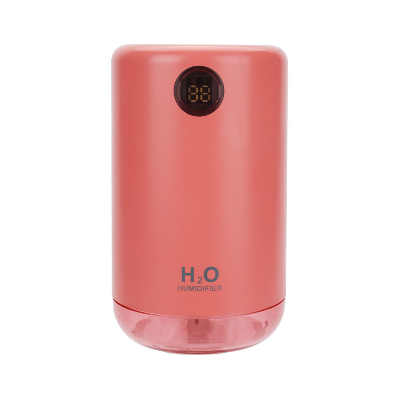 Ultrasonic Humidifier, 500ml Capacity, Rechargeable Battery, LED Night Light