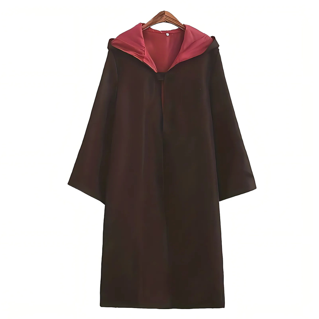 Hooded Halloween Robe | Reversible Brown and Red Design VexonGear