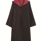 Hooded Halloween Robe | Reversible Brown and Red Design VexonGear