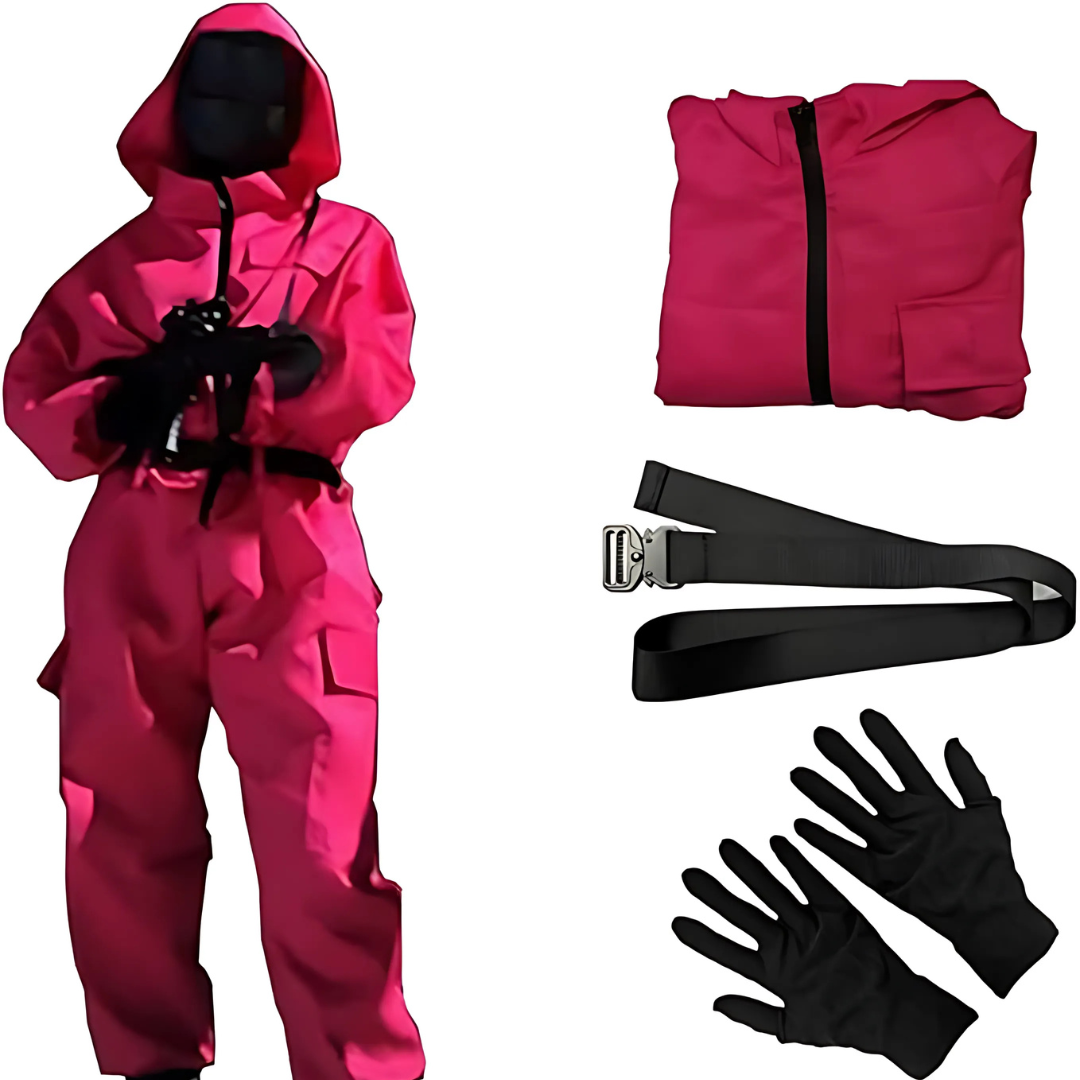 Unisex Halloween Jumpsuit | Hooded Front-Zip Costume with Accessories VexonGear