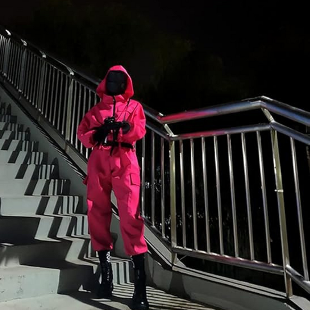 Unisex Halloween Jumpsuit | Hooded Front-Zip Costume with Accessories VexonGear