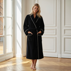 Bathrobe Plush Unisex Long Length Belted with Front Pockets VexonGear