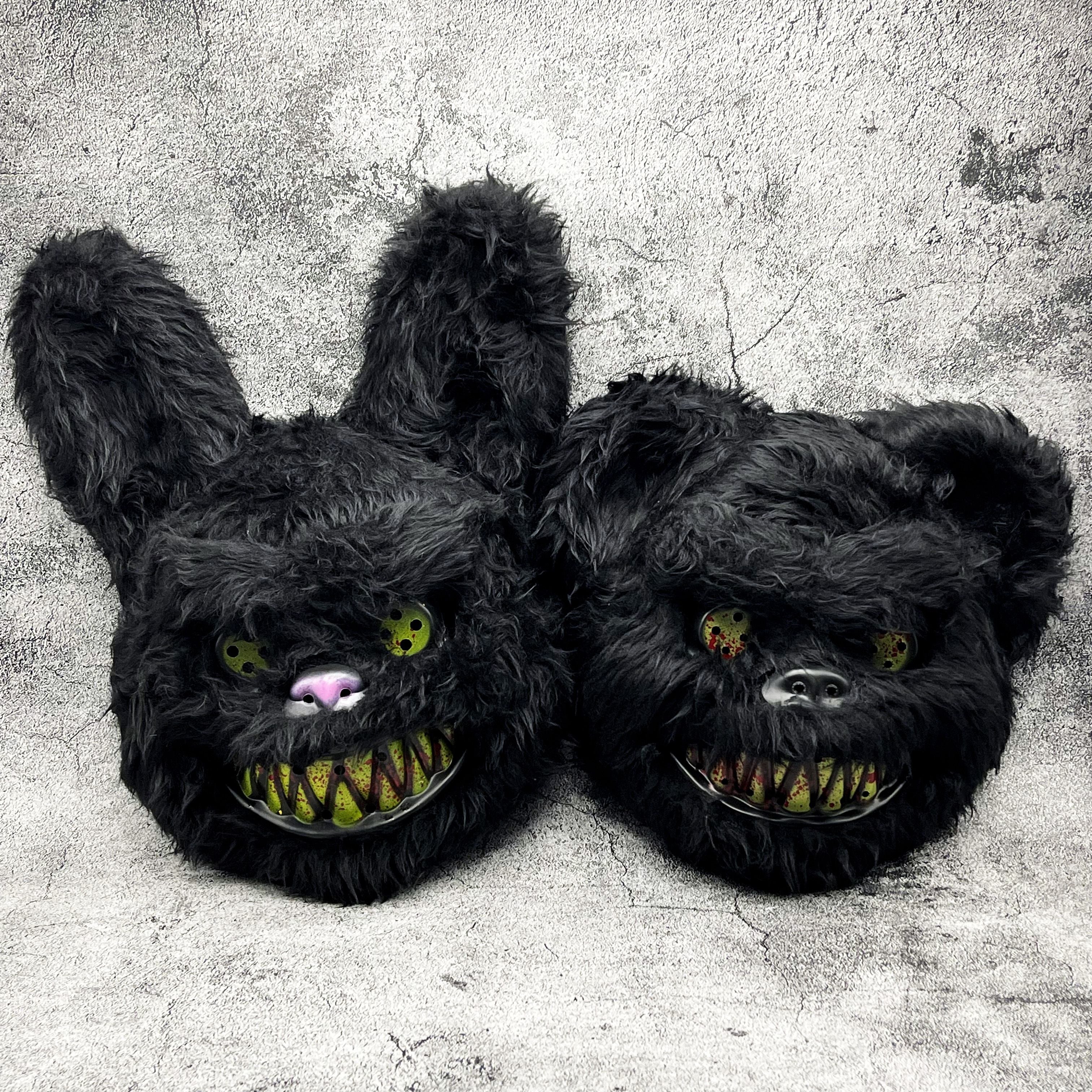 Halloween Furry Mask | Black Monster Character Design VexonGear