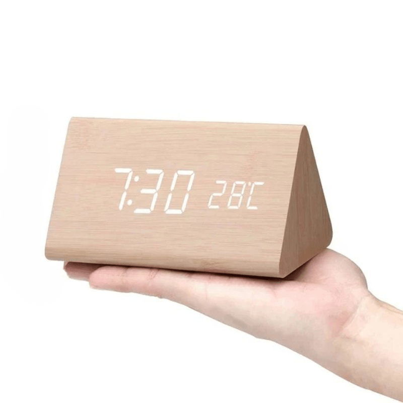 Vexon LED Wooden Clock with Voice Control VexonGear