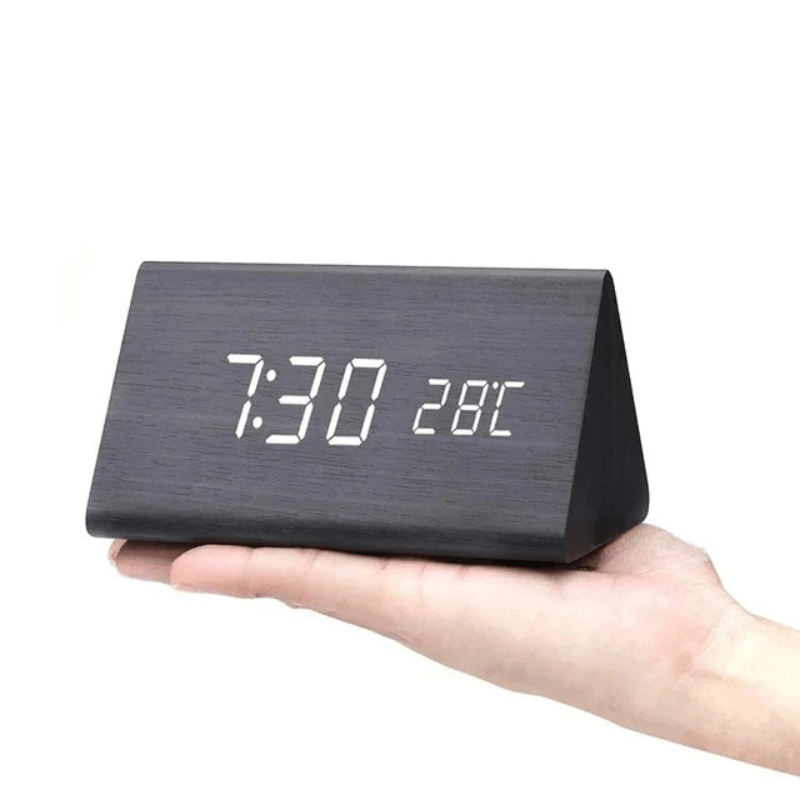 Vexon LED Wooden Clock with Voice Control VexonGear