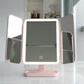 Makeup Mirror LED Light USB Rechargeable HD Glass 360 Swivel