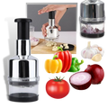 Stainless Steel Vegetable Chopper | Manual Press Design VexonGear