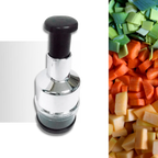 Stainless Steel Vegetable Chopper | Manual Press Design VexonGear