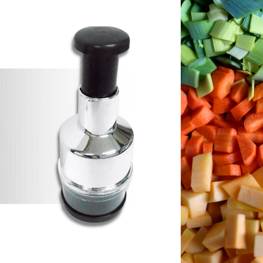 Stainless Steel Vegetable Chopper | Manual Press Design VexonGear