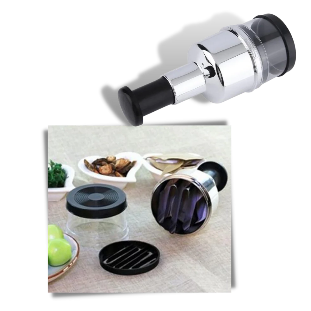 Stainless Steel Vegetable Chopper | Manual Press Design VexonGear