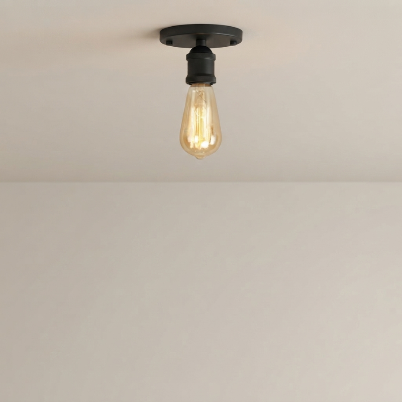 Flush Mount Ceiling Light Vintage Style E27 Hardwired Indoor Lighting VexonGear