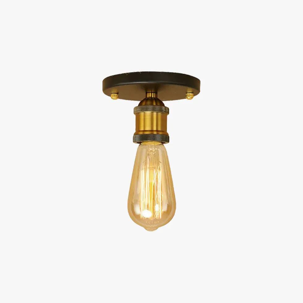 Flush Mount Ceiling Light Vintage Style E27 Hardwired Indoor Lighting VexonGear