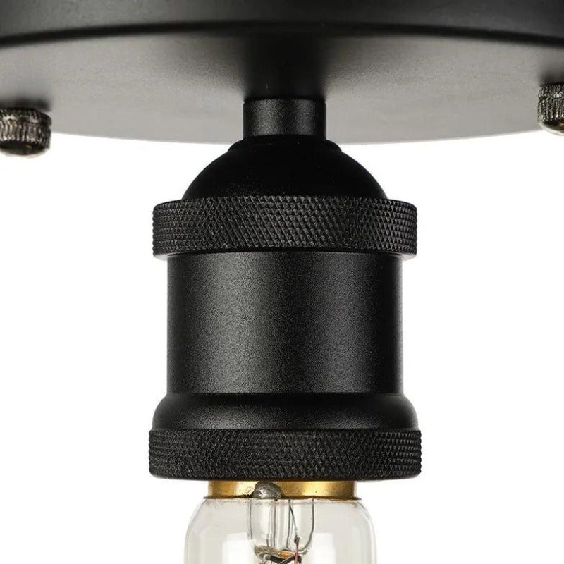 Flush Mount Ceiling Light Vintage Style E27 Hardwired Indoor Lighting VexonGear