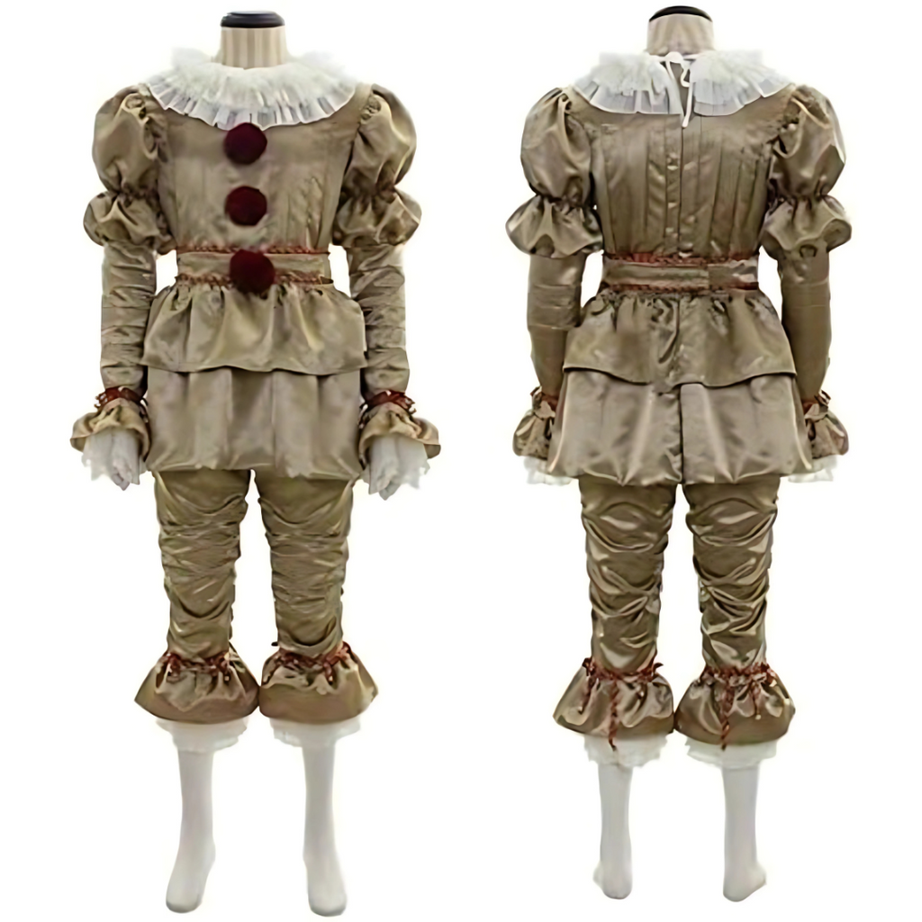 Vintage Halloween Clown Costume | Victorian Style Ruffled Design VexonGear