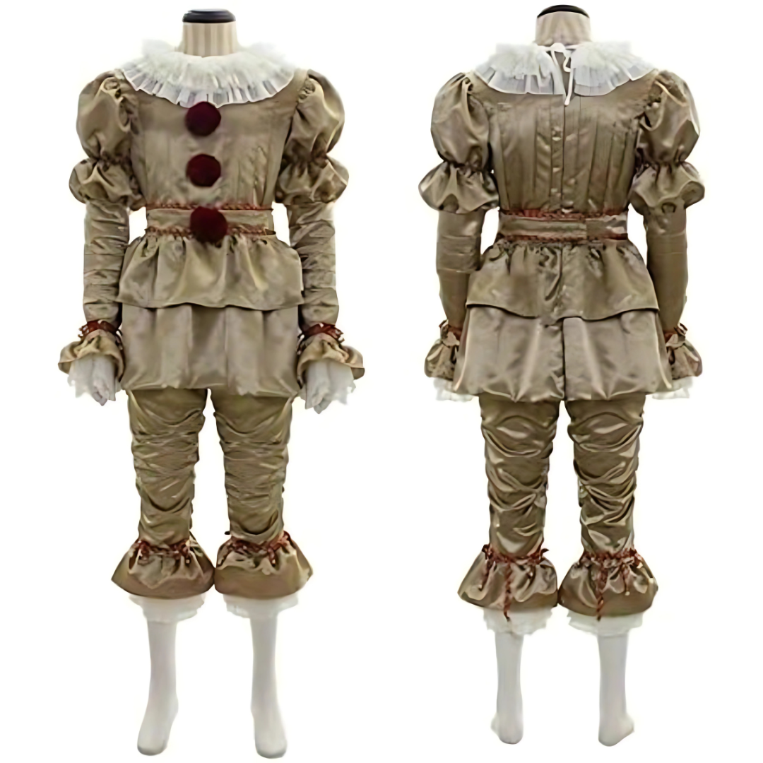 Vintage Halloween Clown Costume | Victorian Style Ruffled Design VexonGear