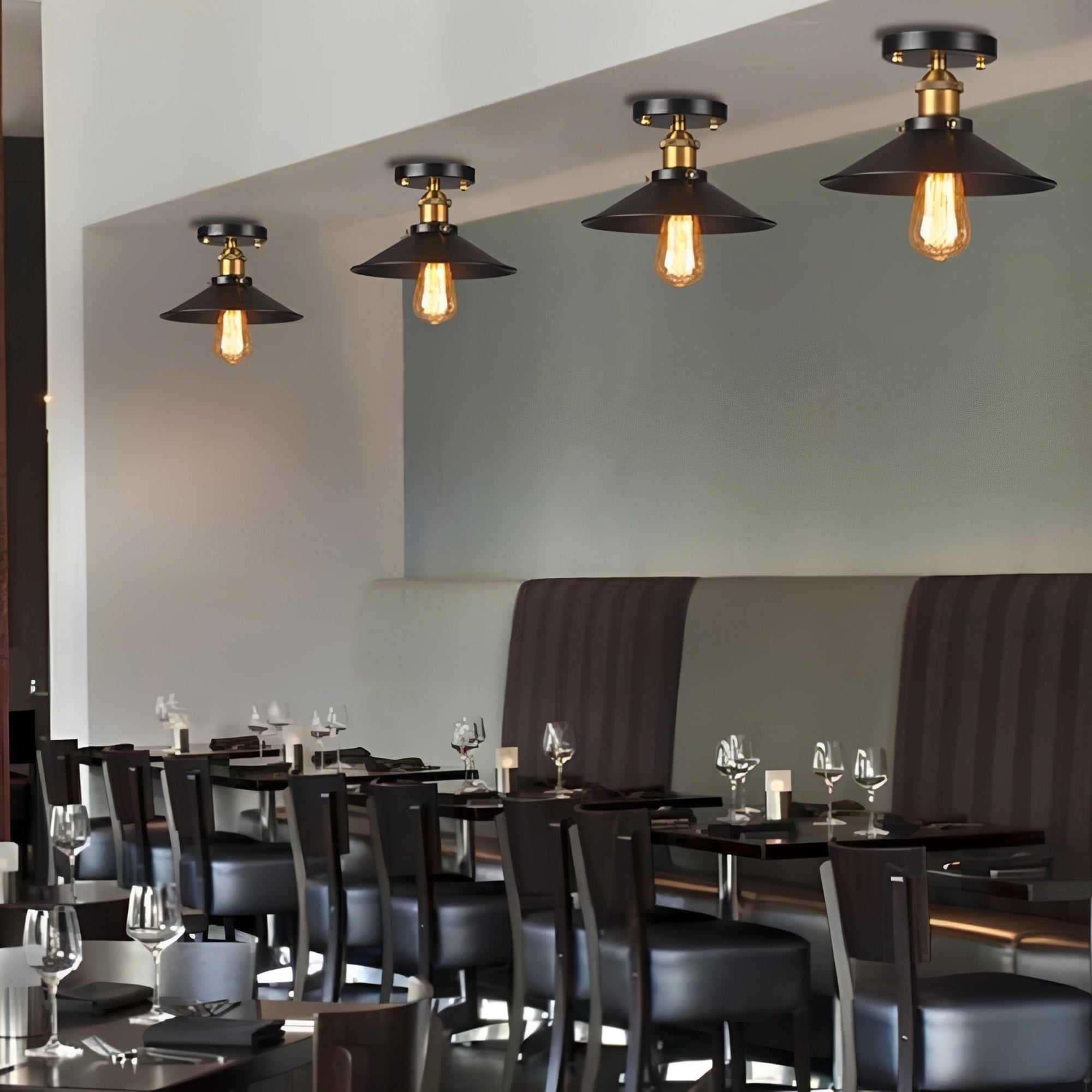 Pendant Light Iron Bronze Finish E27 Industrial Design VexonGear