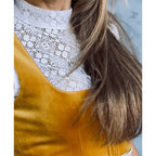 Traditional Dirndl Dress | Orange Bodice with Beige Apron VexonGear