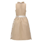 Traditional Dirndl Dress | Vintage Apricot With Lace Apron VexonGear