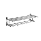 Wall-Mounted Stainless Steel Towel Rack - Space-Saving Bathroom Towel Storage for Towels and Bathrobes VexonGear