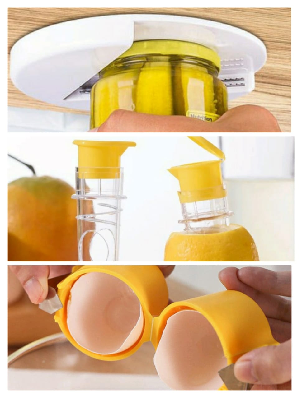 Kitchen Tools Set | Multi-Function Citrus Juicer, Egg Cracker & Jar Opener VexonGear