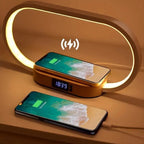 Wireless Charging Station 3 in 1 10W USB C LED Lamp Clock