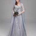 Women’s Gothic Corpse Bride Halloween Costume Dress | Lace Maxi Gown VexonGear