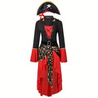 Pirate Costume Dress | Asymmetric Hem With Corset Detail VexonGear