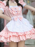 Women’s Plus Size Maid Halloween Costume Dress | Ruffle Mini Cosplay Outfit VexonGear