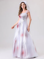 Women’s Spooky Corpse Bride Halloween Costume Dress | Bloody Maxi Gown VexonGear