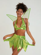 Women’s Two-Piece Fairy Halloween Costume Set | Halter Mini Outfit VexonGear
