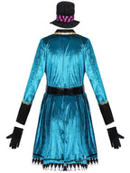 Women’s Halloween Dress – Fantasy Mad Hatter Mini Costume Look VexonGear