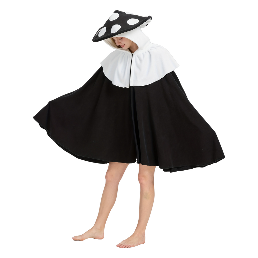 Women’s Fantasy Mushroom Halloween Costume Cape | Oversized Hooded Cloak VexonGear