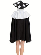 Women’s Fantasy Mushroom Halloween Costume Cape | Oversized Hooded Cloak VexonGear