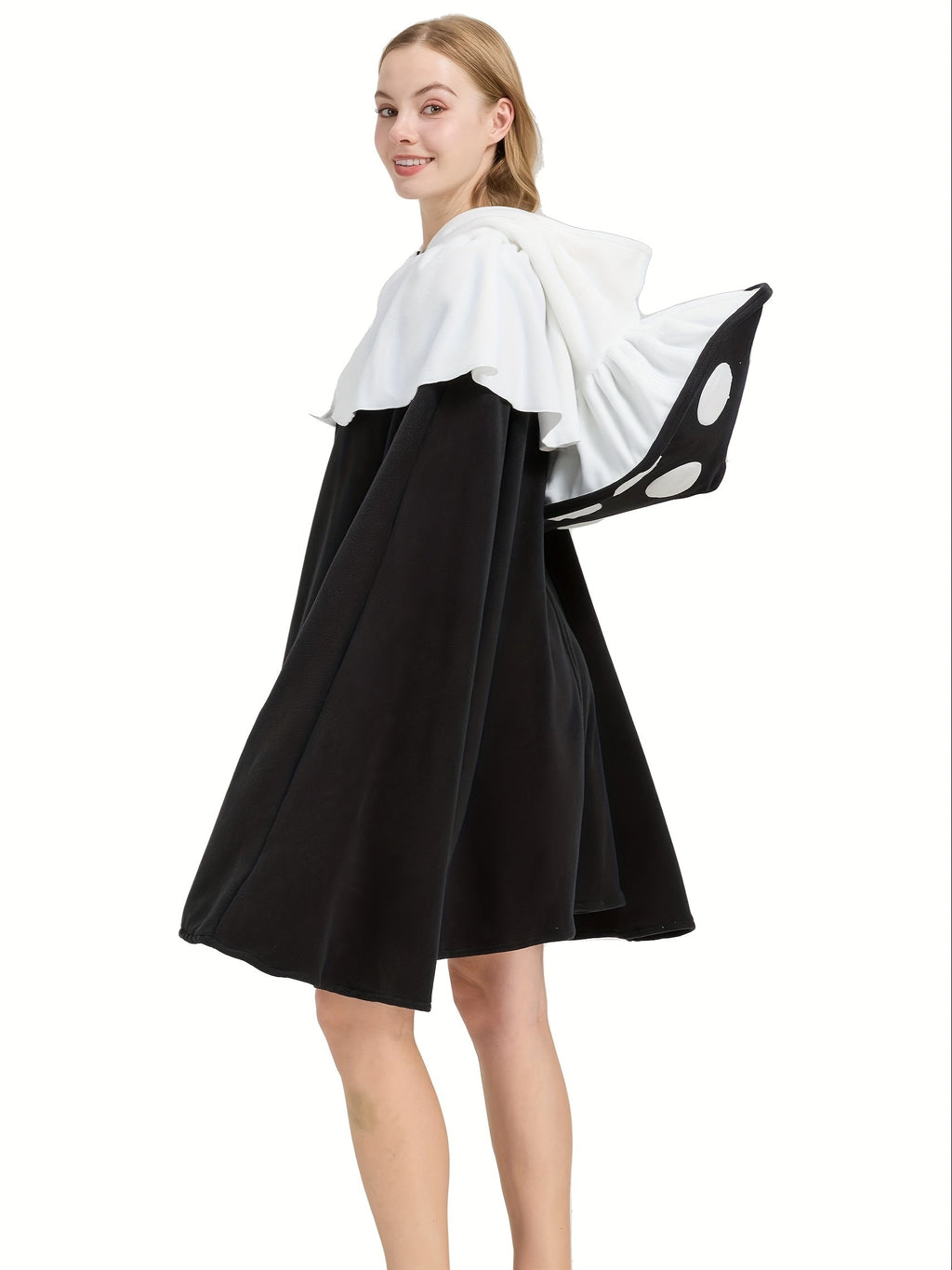 Women’s Fantasy Mushroom Halloween Costume Cape | Oversized Hooded Cloak VexonGear