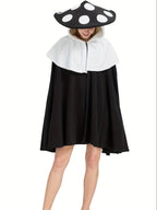 Women’s Fantasy Mushroom Halloween Costume Cape | Oversized Hooded Cloak VexonGear