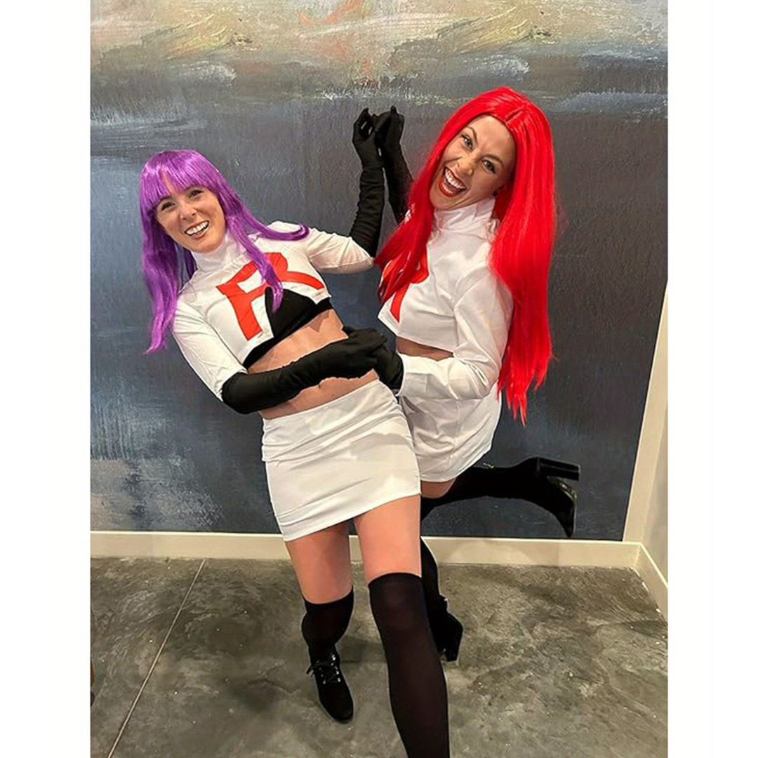 Anime Cosplay Costume | White Two-Piece Set with R Logo VexonGear