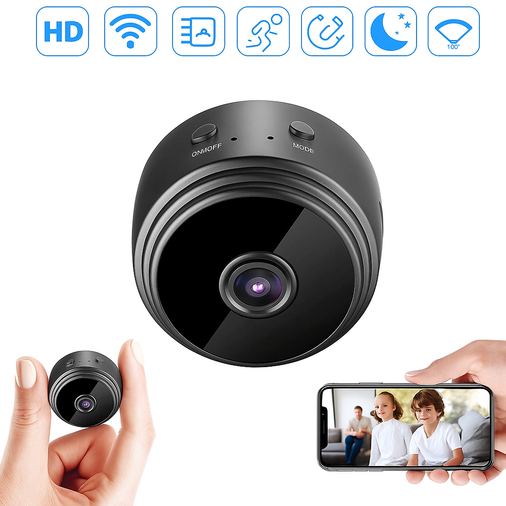 WiFi Mini Security Camera with Night Vision