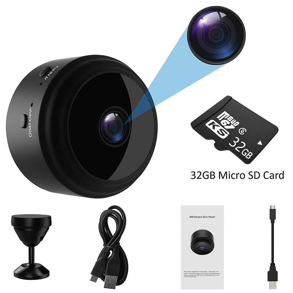 WiFi Mini Security Camera with Night Vision
