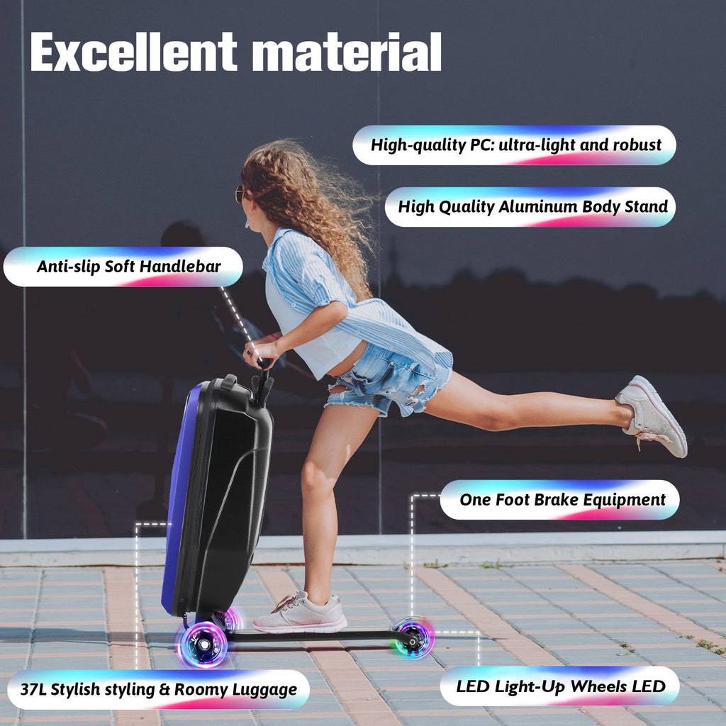 Vexon Foldable Hardshell Scooter Suitcase