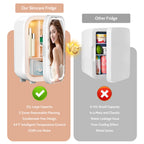 Vexon 22L Mini Skincare Fridge with LED Mirror