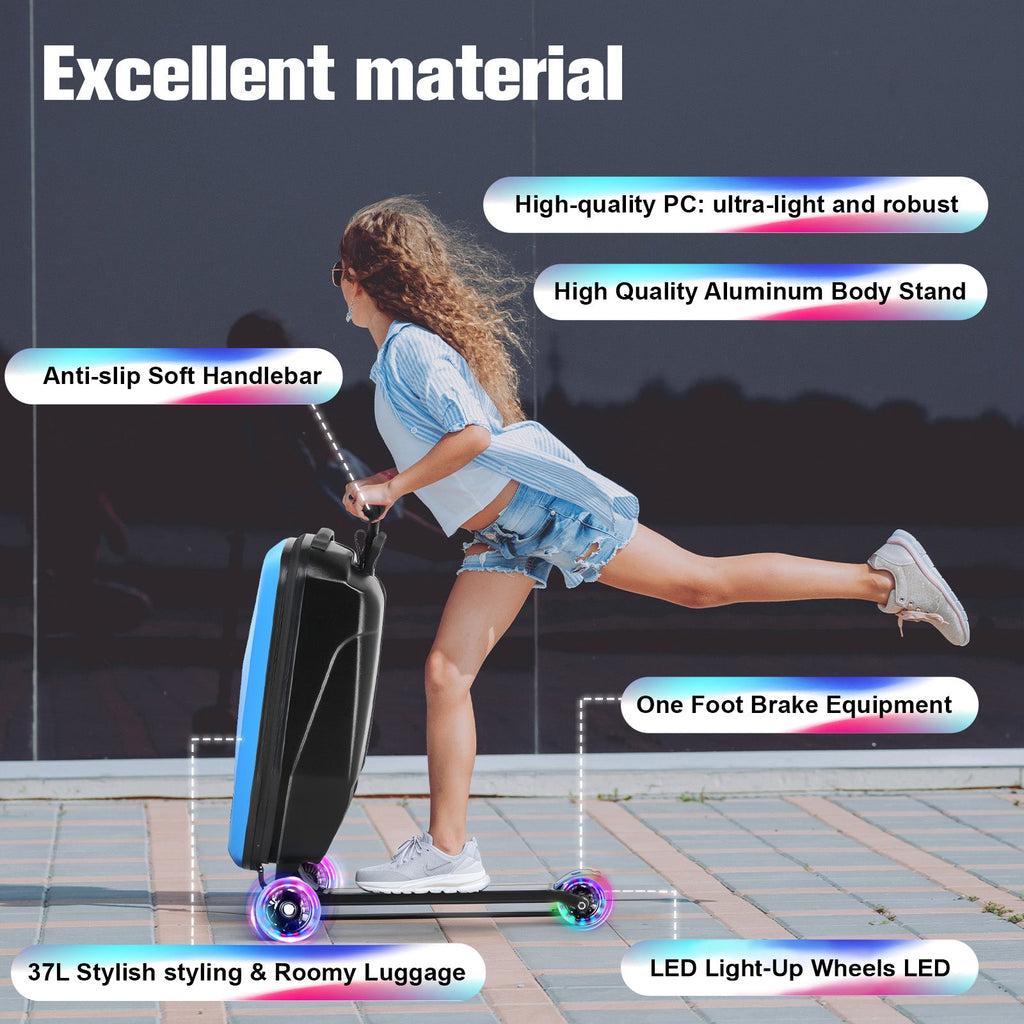 Vexon Foldable Hardshell Scooter Suitcase