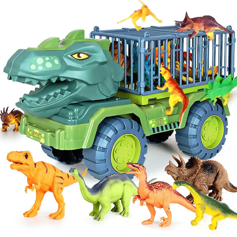 Ciężarówka z Dinozaurami dla Dzieci Zestaw z Realistycznymi Figurkami Dinozaurów VexonGear