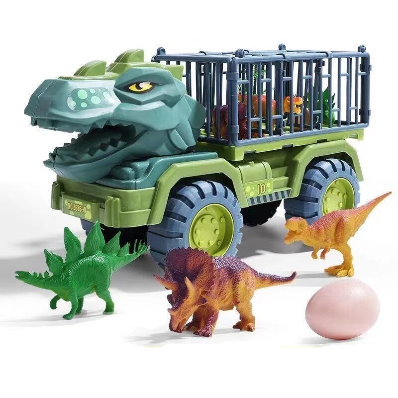 Ciężarówka z Dinozaurami dla Dzieci Zestaw z Realistycznymi Figurkami Dinozaurów VexonGear