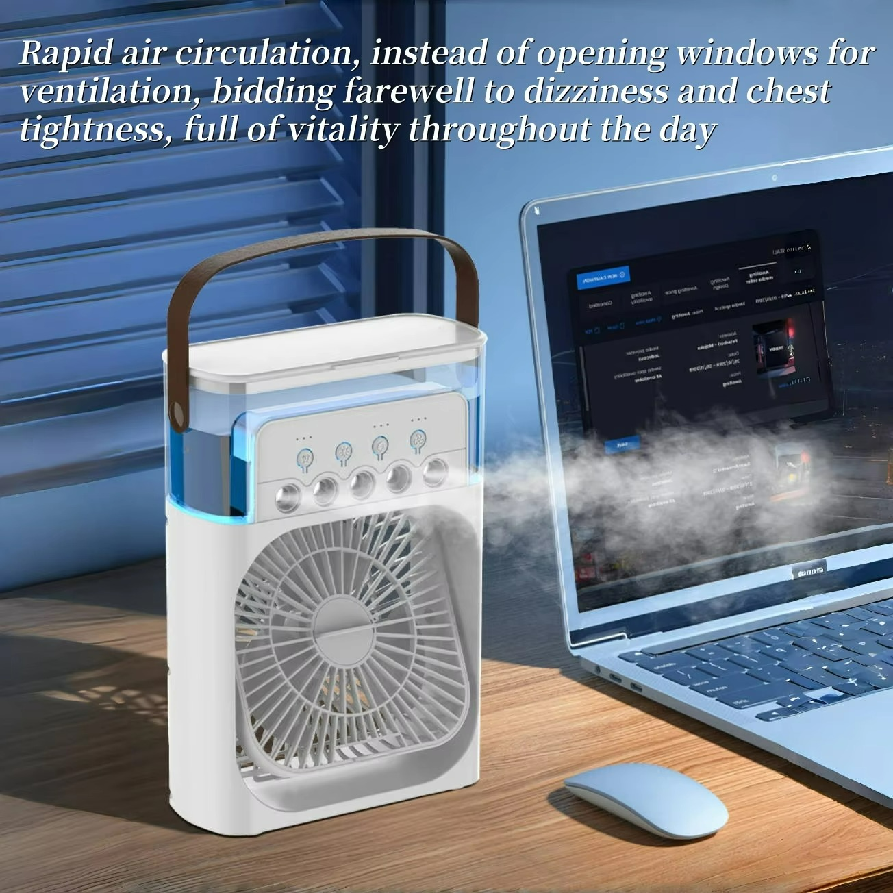Portable Air Cooler | 3-in-1 USB Fan With Humidifier