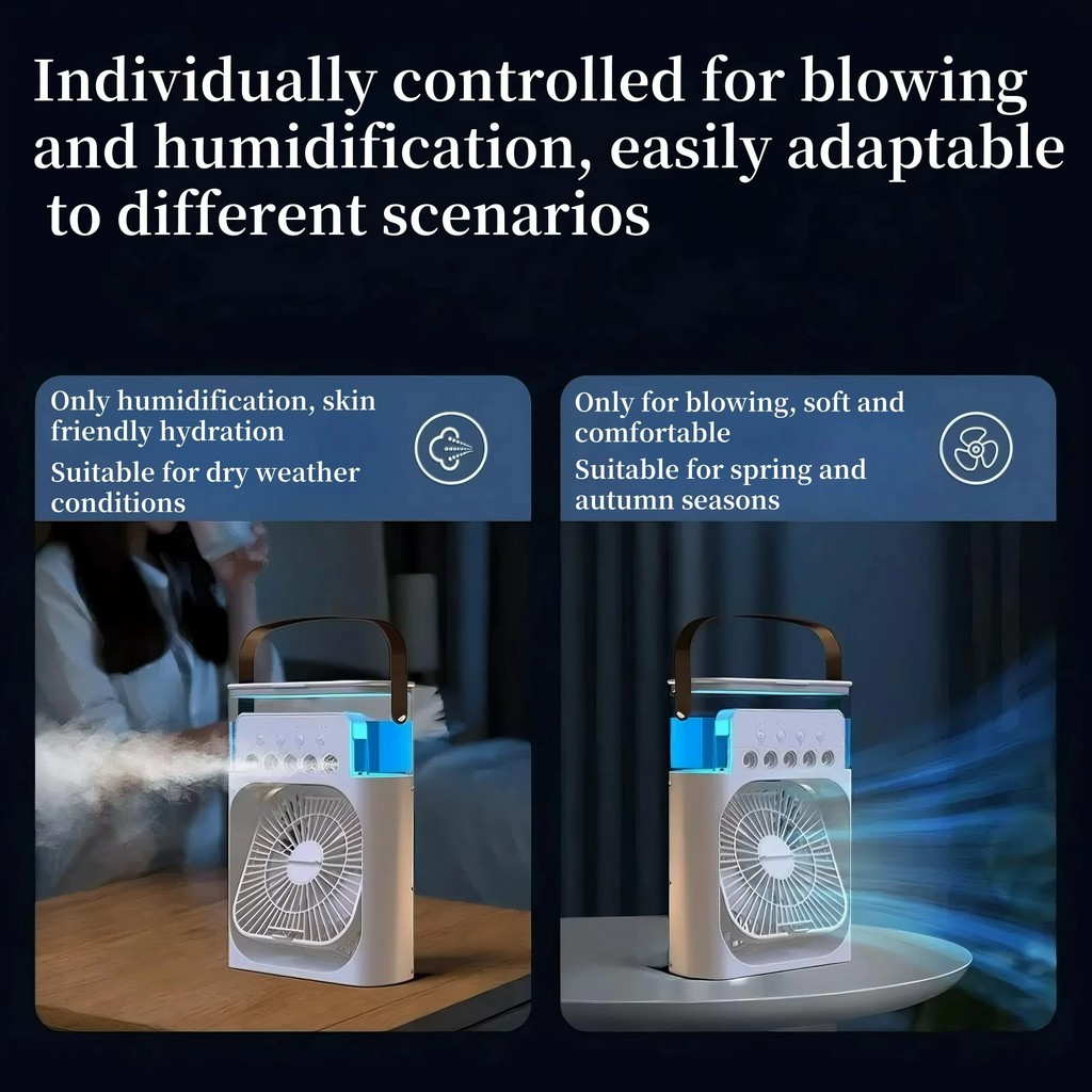 Portable Air Cooler | 3-in-1 USB Fan With Humidifier