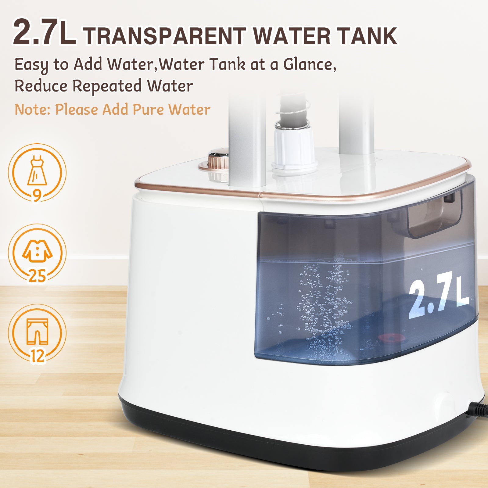 Vexon Garment Steamer 10 Steam Levels